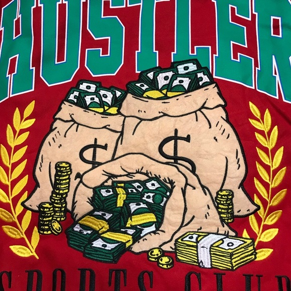 Men’s “Reason X Hustler” varsity jacket. Size large. - Picture 5 of 9